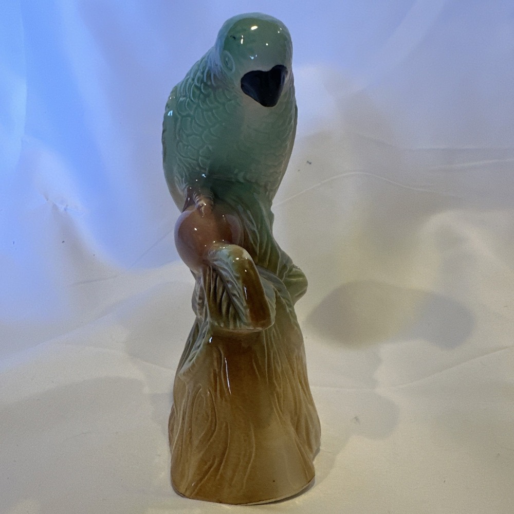 Vintage Ceramic Parrot Beautiful Parakeet 1960's Figurine Made in Brazil 200B EC - Picture 15 of 16
